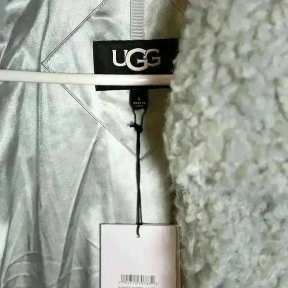 NWT! UGG WOMEN'S MAEVE SHERPA JACKET IN SIDEWALK COLOR L - Picture 5 of 16